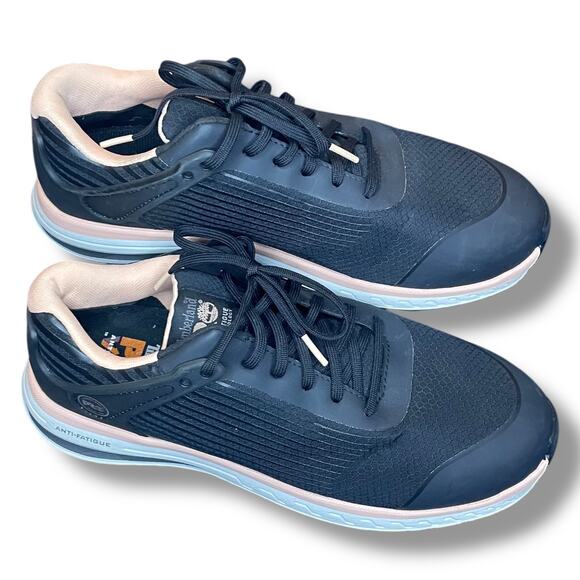 Women's Size 10 TIMBERLAND PRO Drivetrain EH Composite Toe Black/Pink A1XHT - Picture 2 of 10